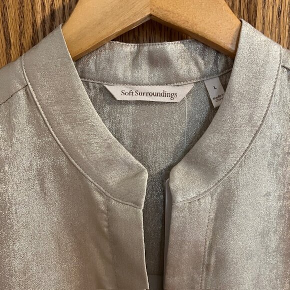 NWT Soft Surroundings Gigi Pullover Tunic Blouse Women's Holiday Summer - Picture 3 of 6